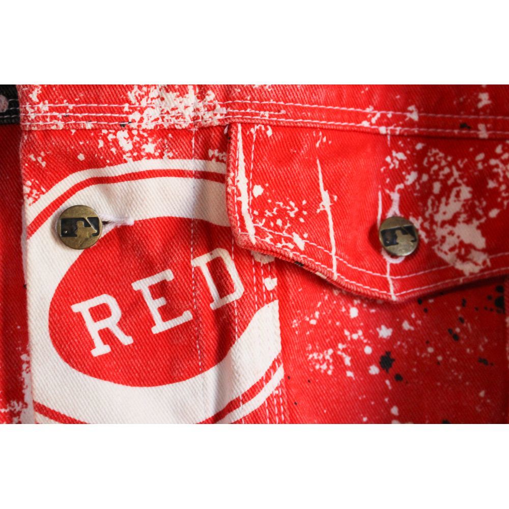 Vintage Cincinnati Reds Baseball MLB Denim Jacket - Picture 3 of 7
